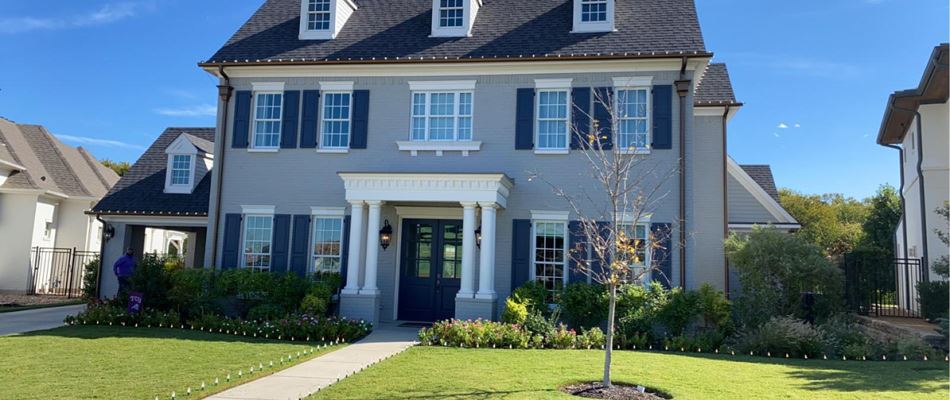 Holiday Lights Installed Around Home